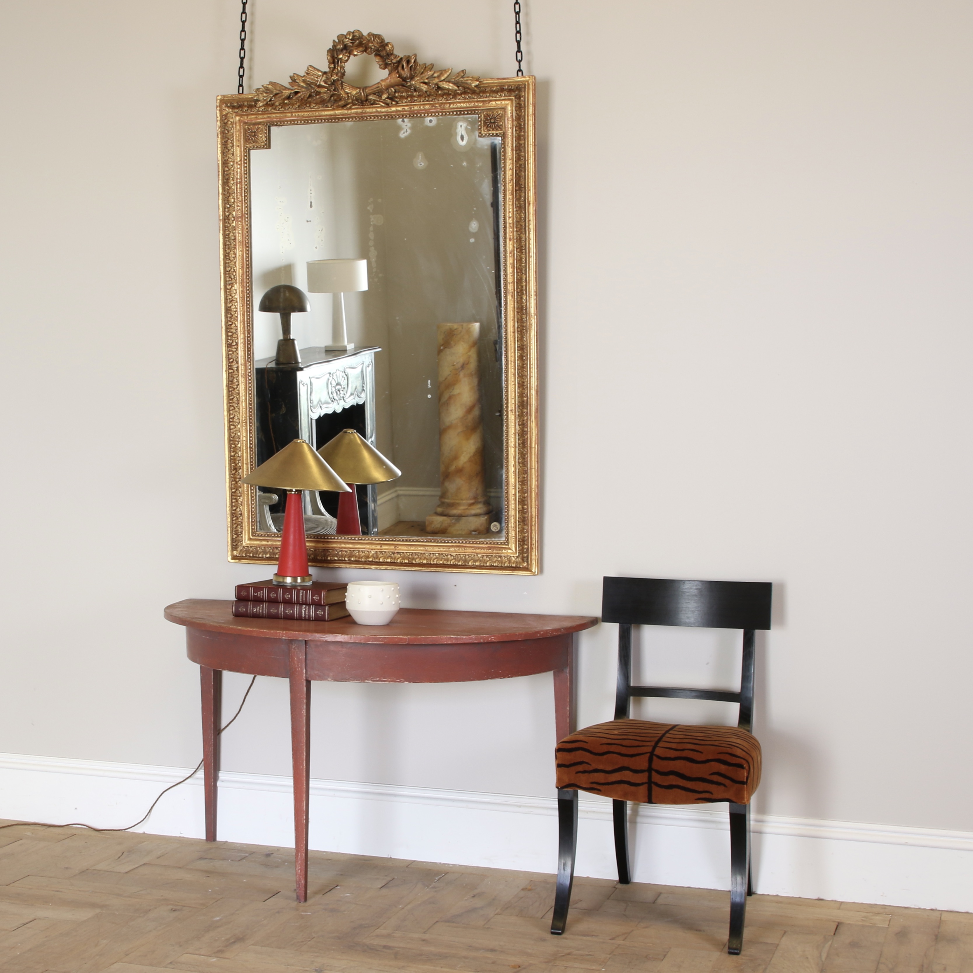 152-35 - French Crested Mirror 